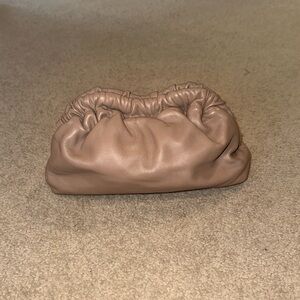 Mansur Gavriel Mini Cloud Clutch Biscotto Euc